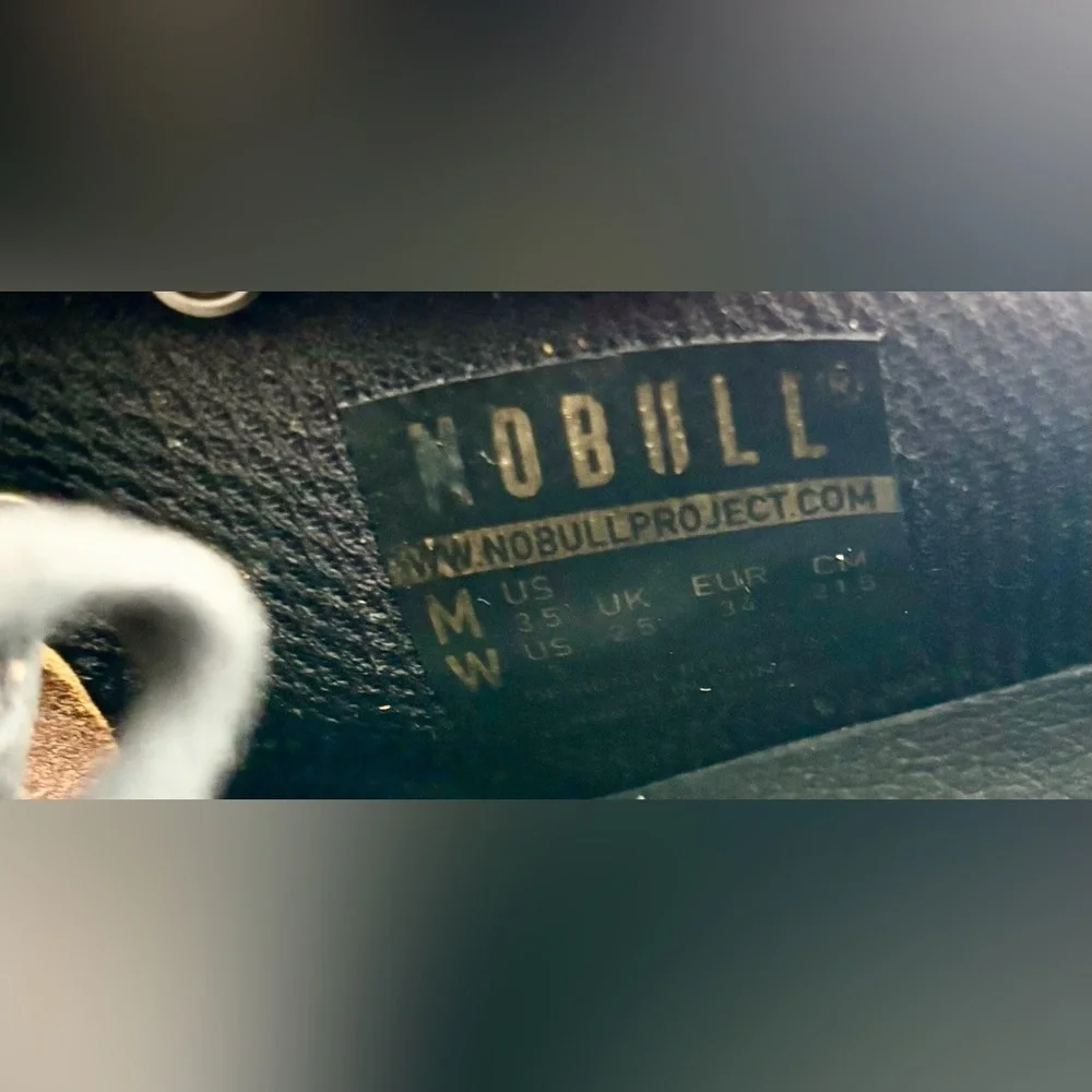 NOBULL lifter shoes NWT NEW black brown coffee leather sz 5 woman 3.5 3 1/2 men